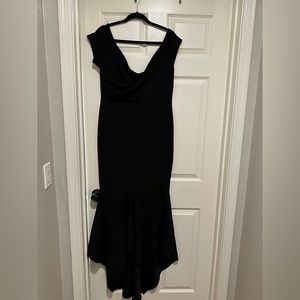 Black dress. Size 14. Brand Marina Stretchy material